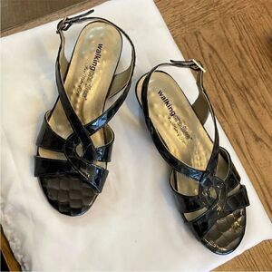 Walking Cradles Navy strappy sandals.   New